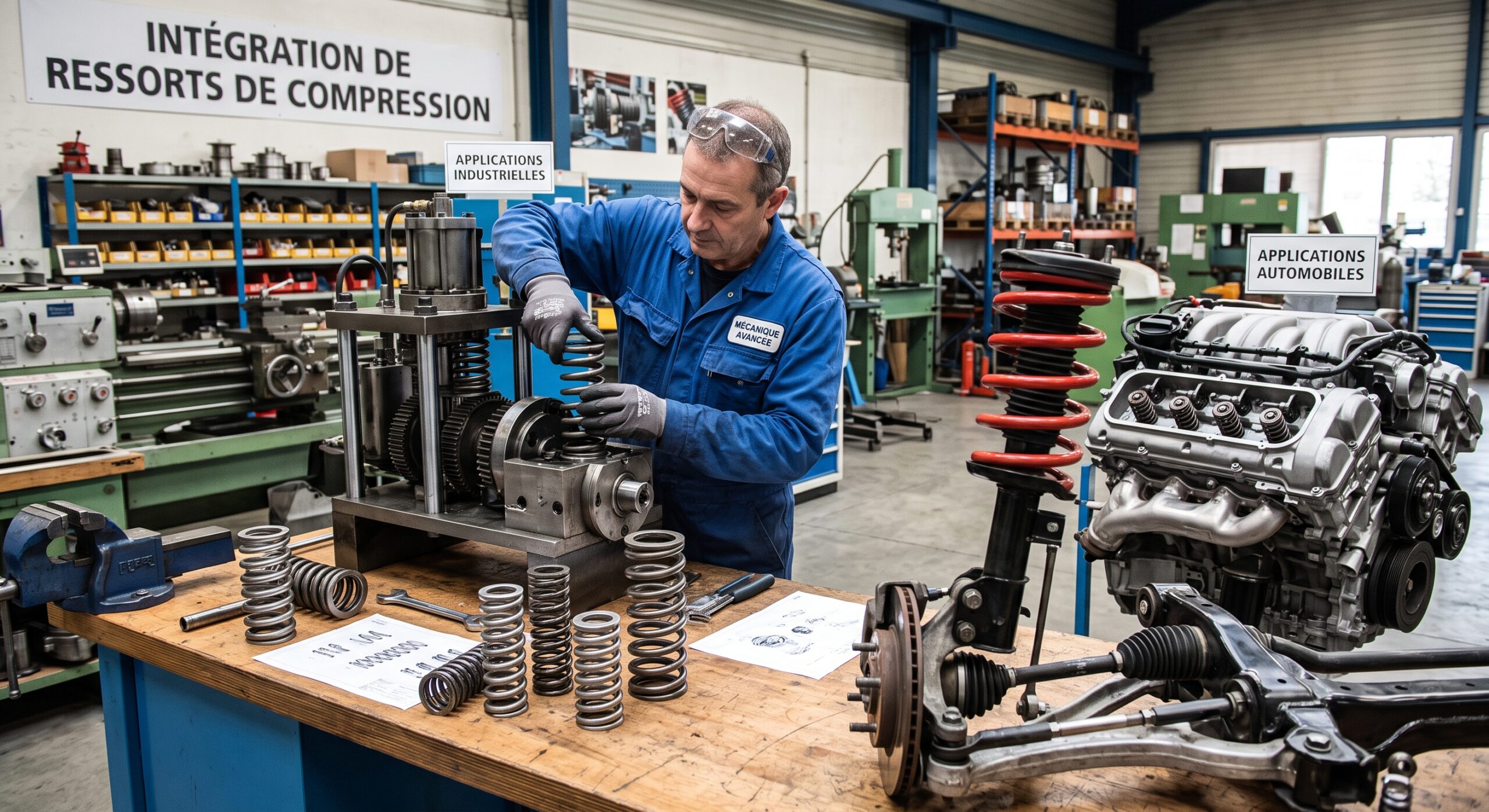 Applications industrielles des ressorts de compression