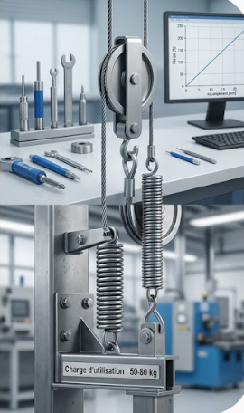 Différents types de ressorts de traction industriels